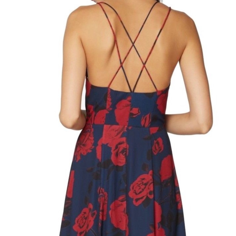 Fame and Partners - rose wrap maxi dress